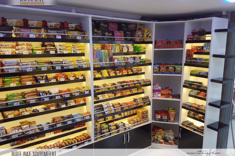 büfe raf sistemleri